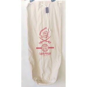 2010 Captain Morgan 38" Tall Canvas Drawstring Dorm Laundry Bag w/Shoulder Strap